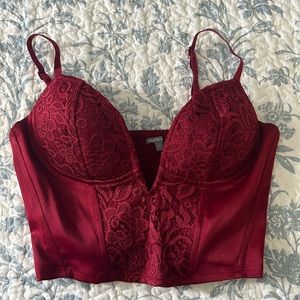 Red bralette